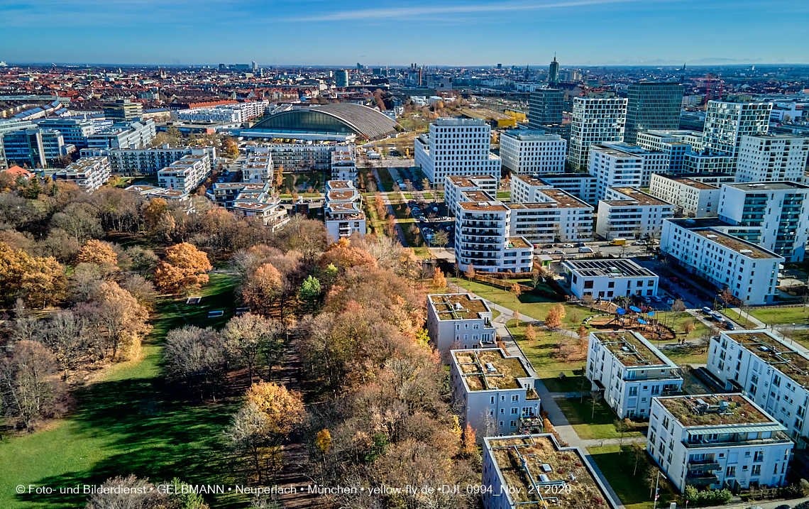 21.11.2020 - Hirschgarten mit Paketposthalle in München